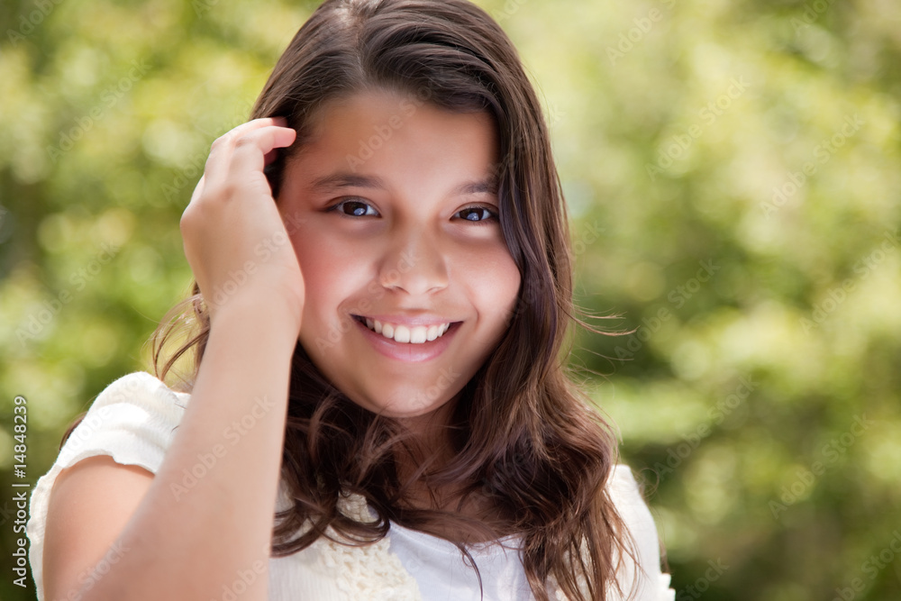 Young Happy Girl in the Park