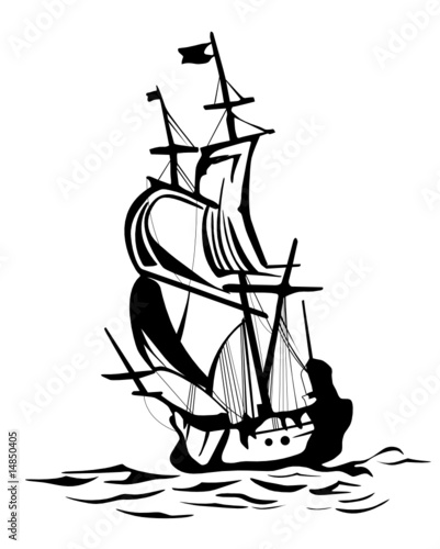 old sailing boat