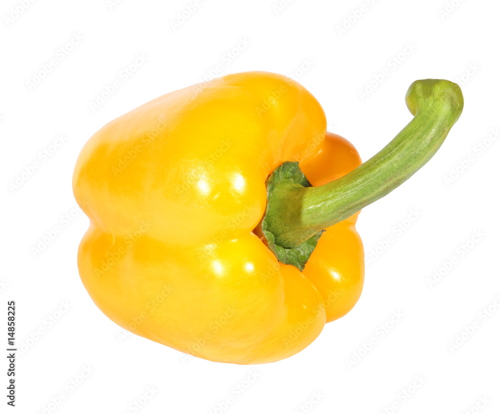 yellow pepper on a white background. (isolated) yellow pepper on a white background. (isolated)
