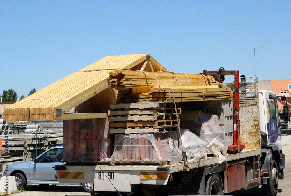 Fototapeta premium Camion de chantier