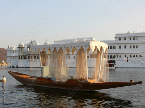 Small boat in Udaipur, India