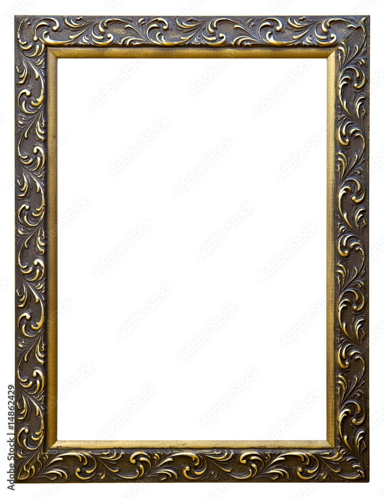 Ornate Old Golf Picture Frame