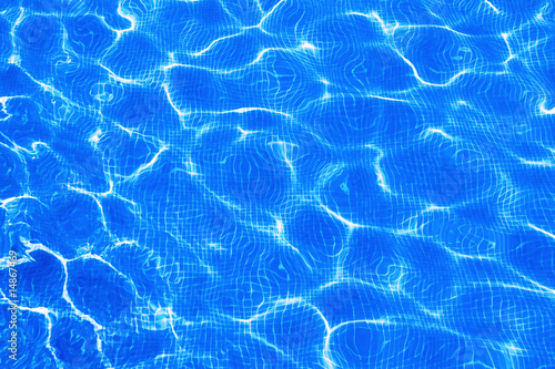 Swimming pool blue water background © Mariusz Blach