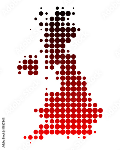 Karte von Grossbritannien