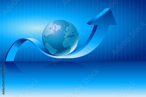 Foto business world up