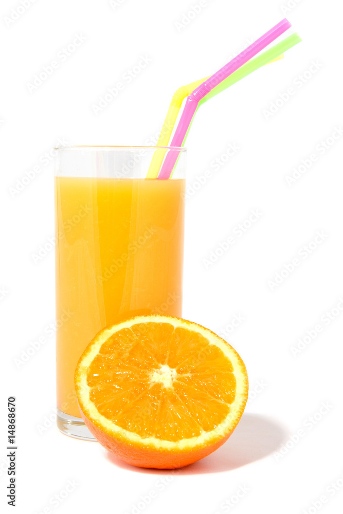 Orange juice isolated on white background Orange juice isolated on white background