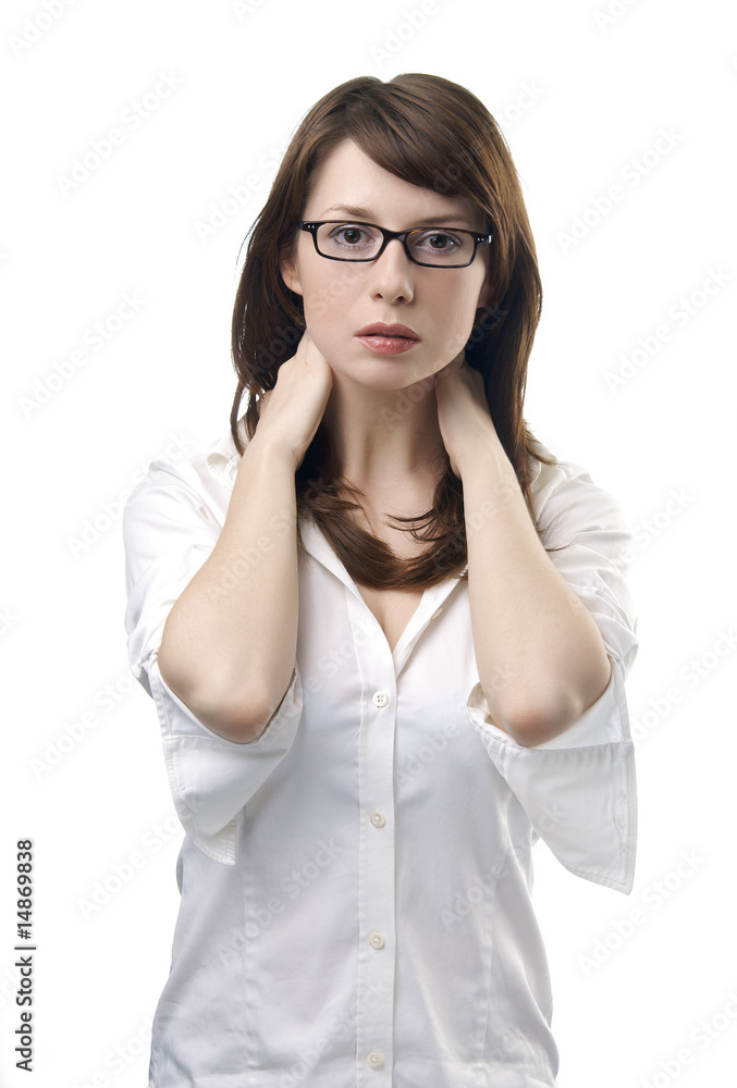 Long Haired Woman with Eyeglasses Long Haired Woman with Eyeglasses