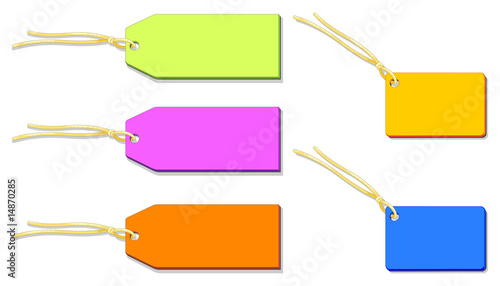 Cartellini colorati