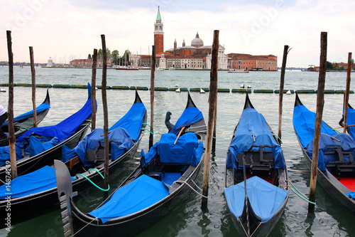 Saint Georgio Island and Gondola in Venice