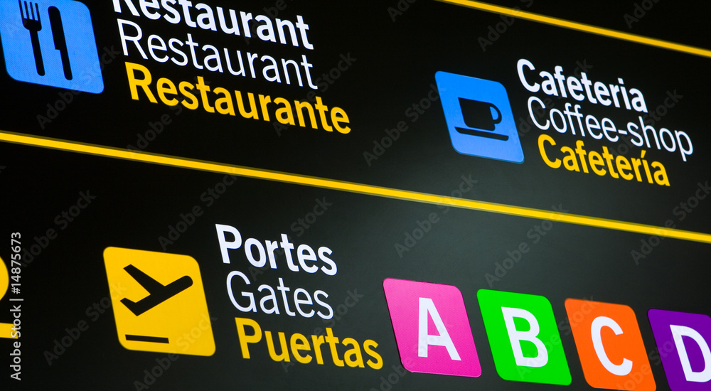 Fototapeta premium Airport Sign