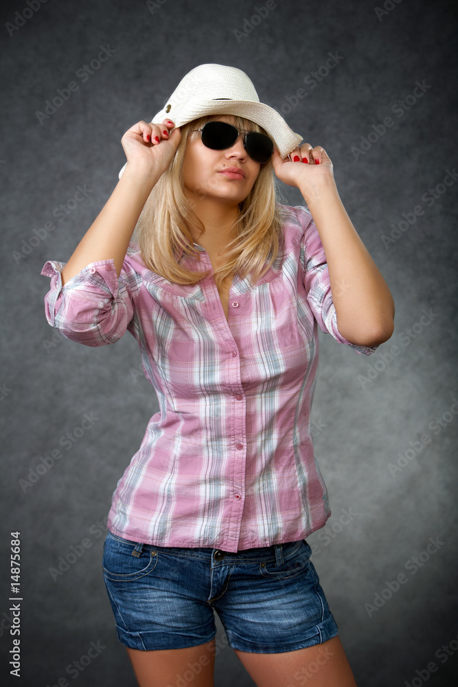 pretty fashion model having fun pretty fashion model having fun