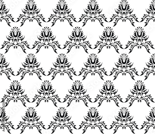 Damask (Victorian) seamless pattern