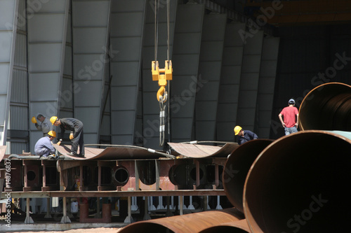 Принти на полотні shipbuilding