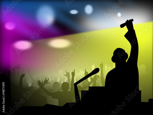 Deejay at disco