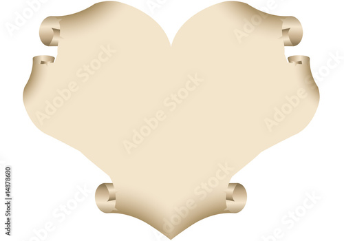 pergamena cuore
