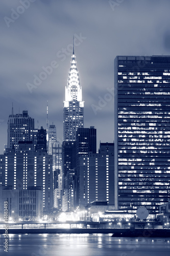 Midtown Manhattan skyline At Night Lights, NYC #14883493