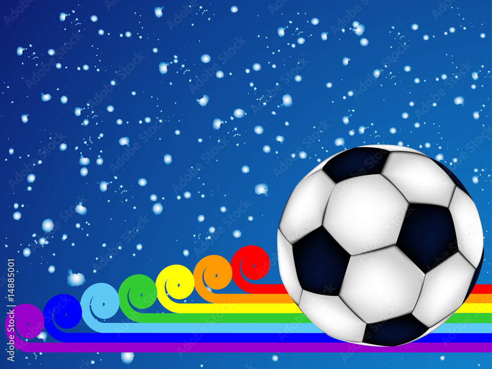 Fototapeta premium background with soccer ball