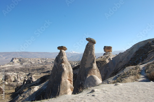 Cappadocia mushroom landscape rock formations