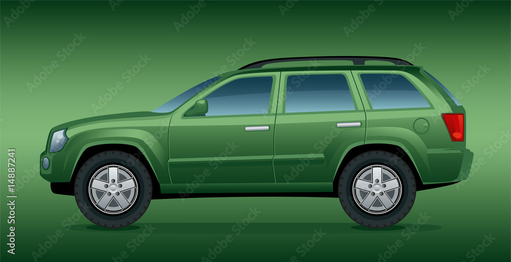 off-road green car off-road green car
