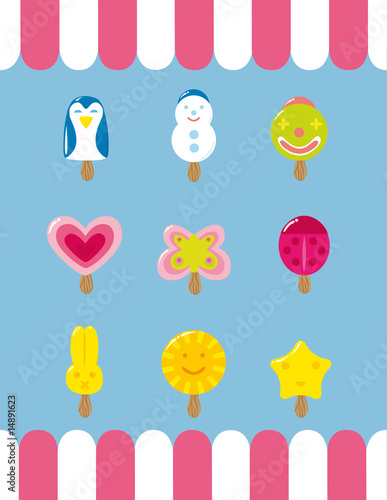 Sommer mit  Eis am Stiel