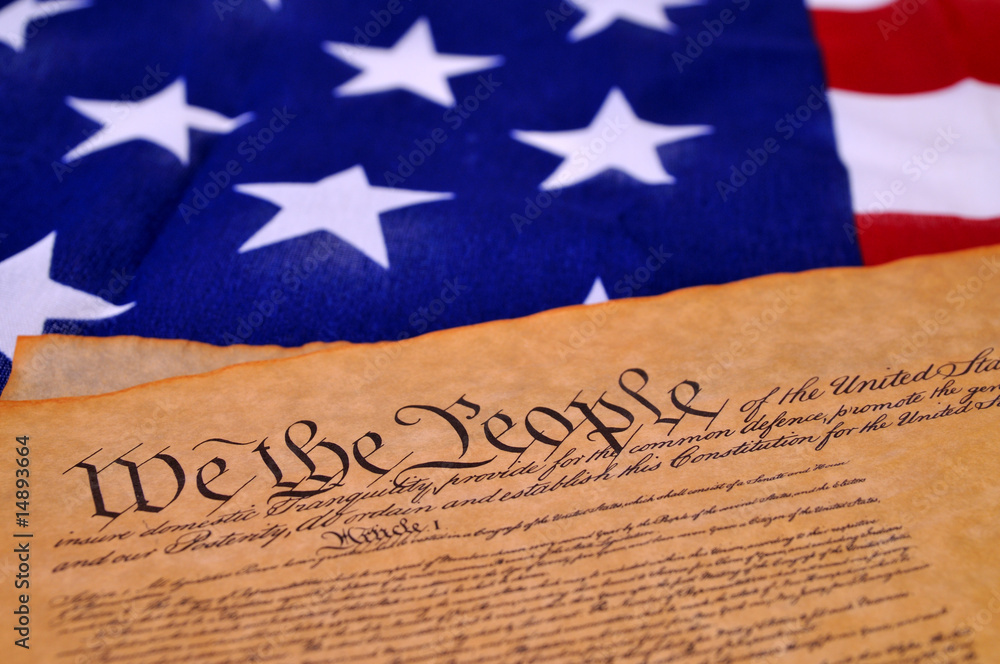 Naklejka premium US Constitution
