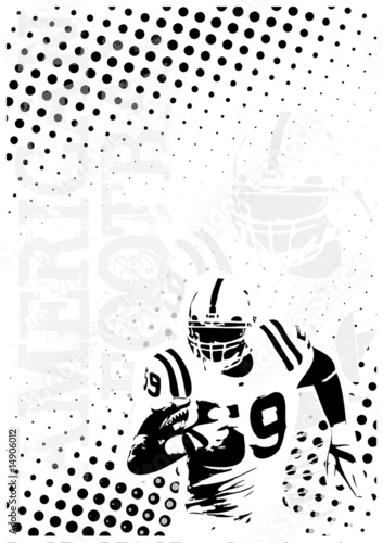 american football dots poster background 2