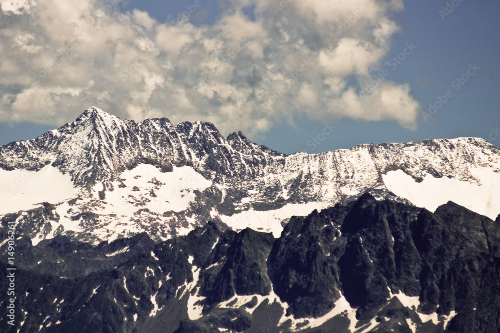 Fototapeta premium Paysage alpin (Charmant Som)