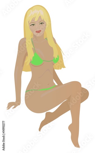 A pretty young blonde