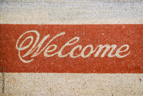 doormat with welcome sign