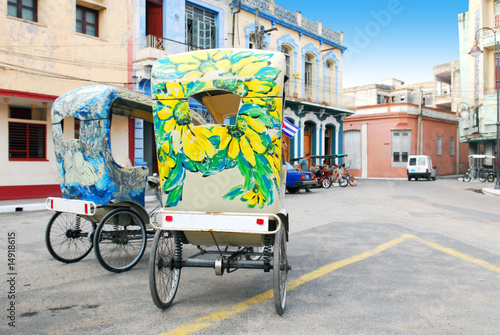 bici-taxi in cuba photo