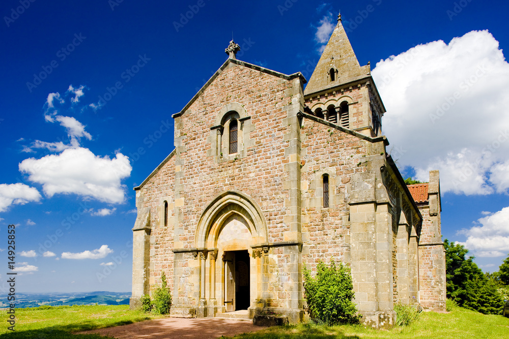 Montagne de Dun Church, Le Brionnais region, France
