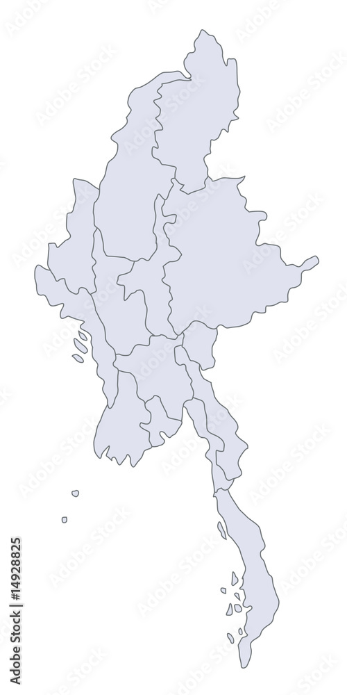 Karte Myanmar