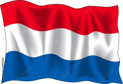 Waving flag of Netherland isolated on white Free Download Waving flag of Netherland isolated on white - GFXLoad