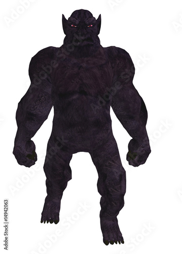 Obraz na płótnie Troll Silhouette