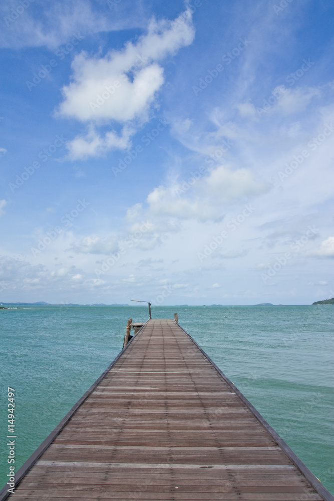 Jetty in sea of Thailand