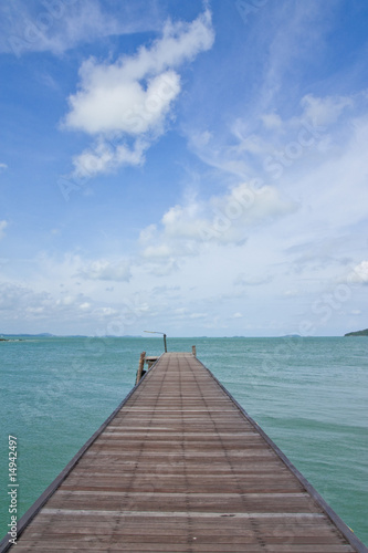 Jetty in sea of Thailand