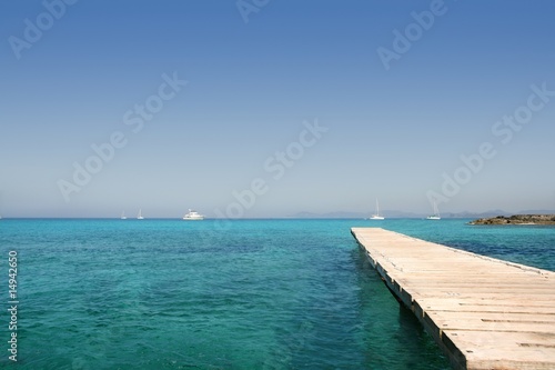 Formentera Mediterranean seascape turquoise sea