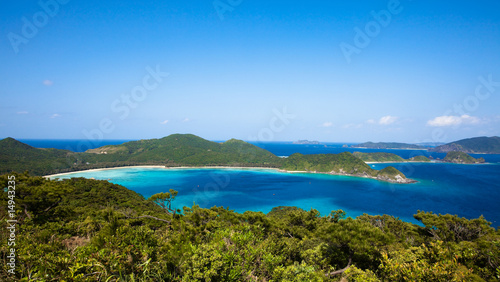 Fototapeta Naklejka Na Ścianę i Meble -  Scenic view of Japanese tropical islands