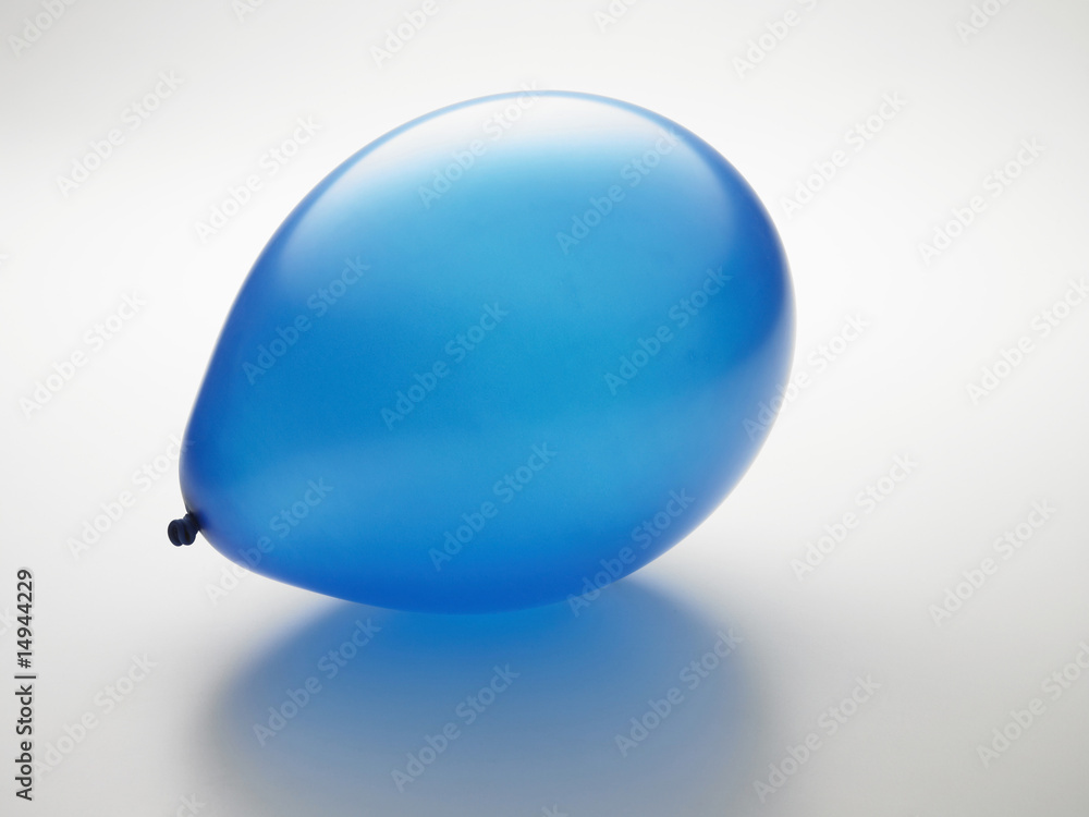 Obraz premium blue color balloon on the the plain color background
