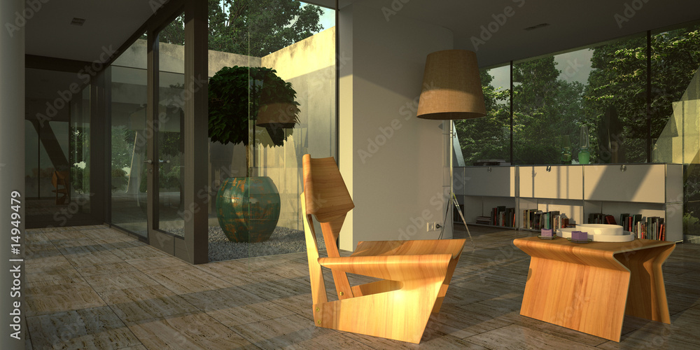 Foto modern minimalist interior