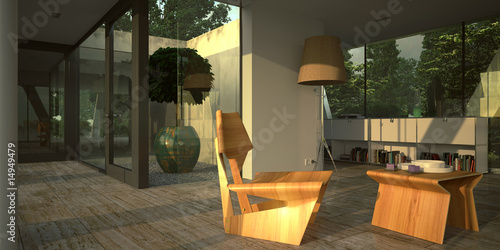 Tableau sur toile modern minimalist interior