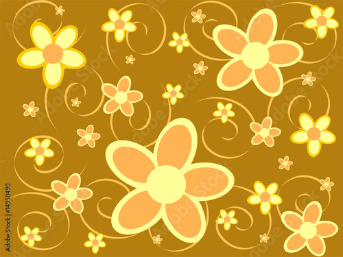 florale ranken und blüten