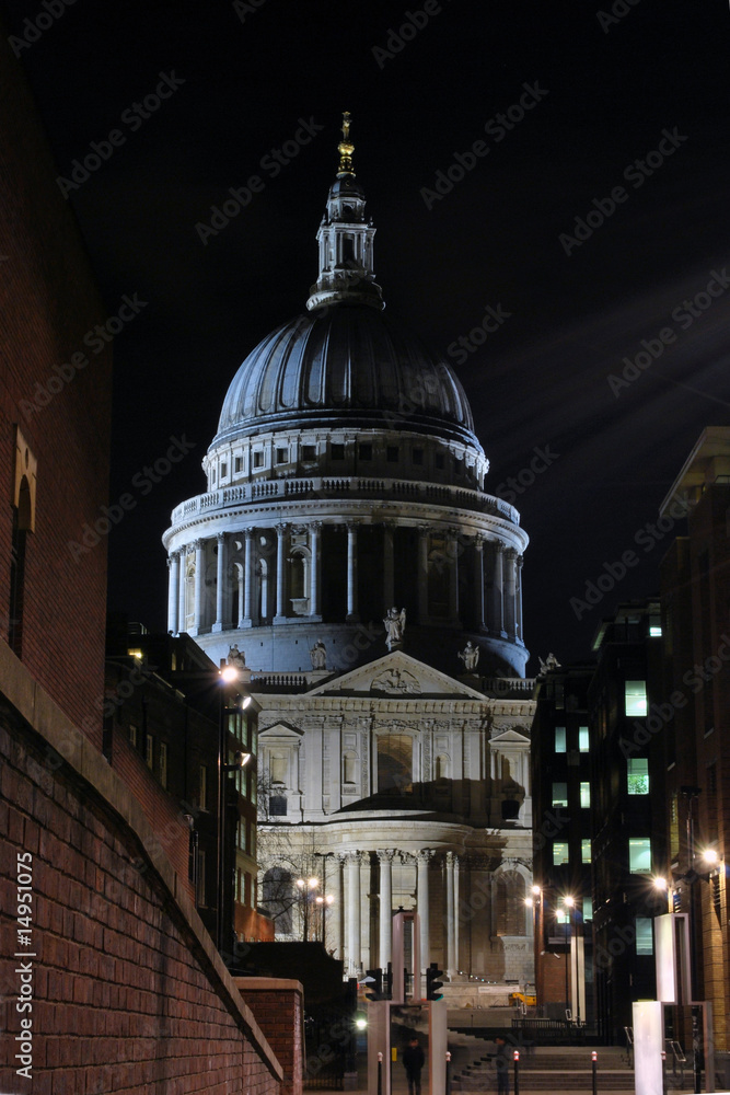 Illuminated St. Paul's Cathedral
