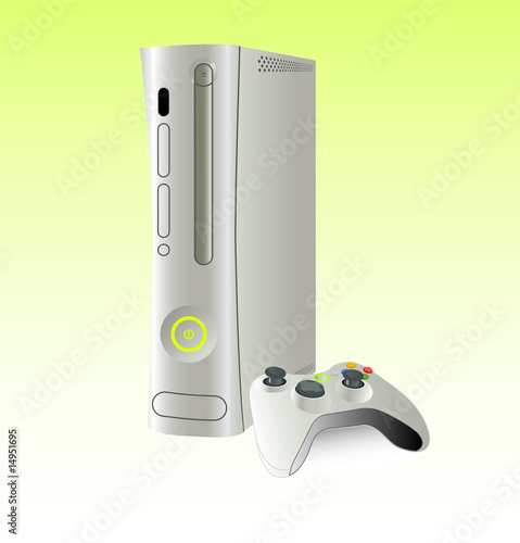 Video game console. Vector.