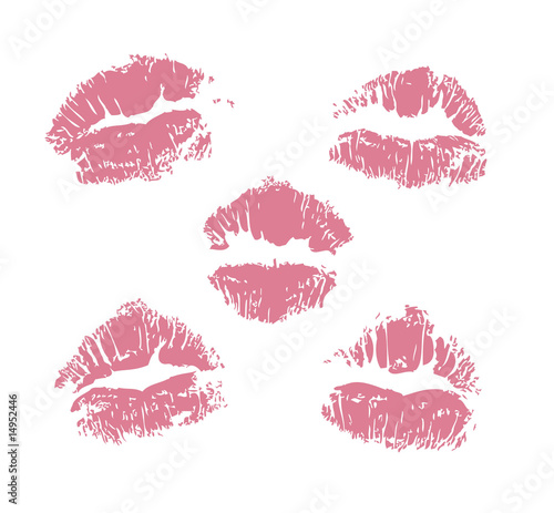 Set of lips