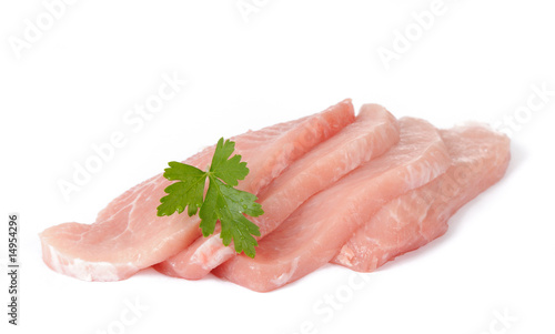 Fotografie fleisch, schnitzel