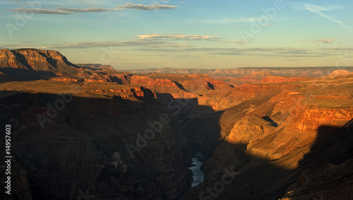 Grand Canyon panorama at sunrise from Toroweap point
