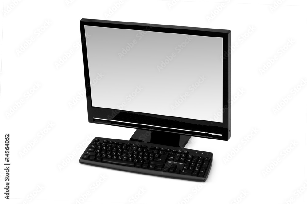 Personal computer isolated on the white background Personal computer isolated on the white background