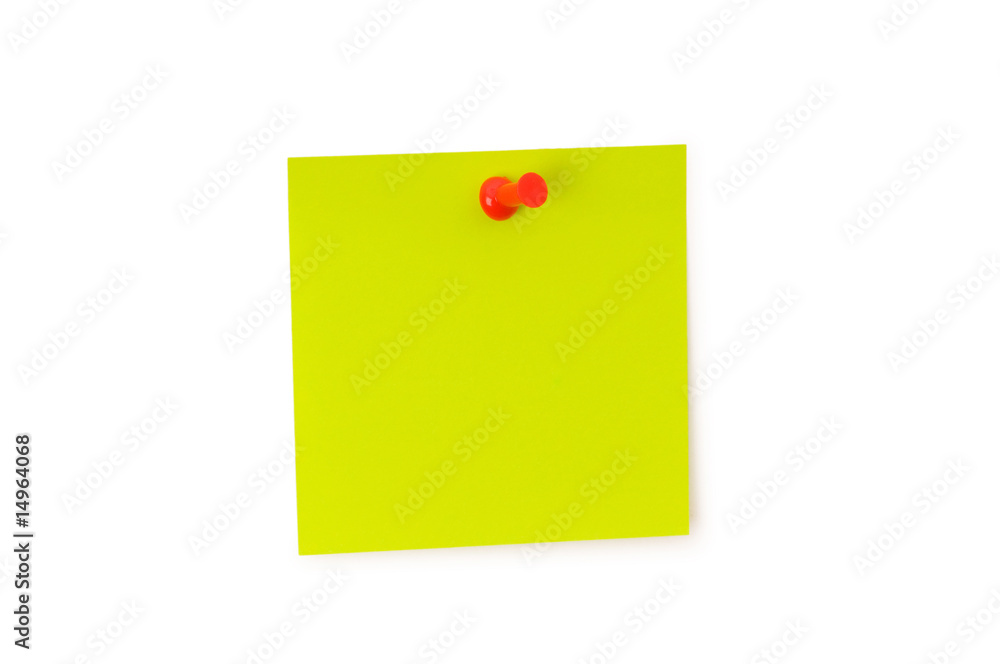 Reminder note isolated on the white board Reminder note isolated on the white board