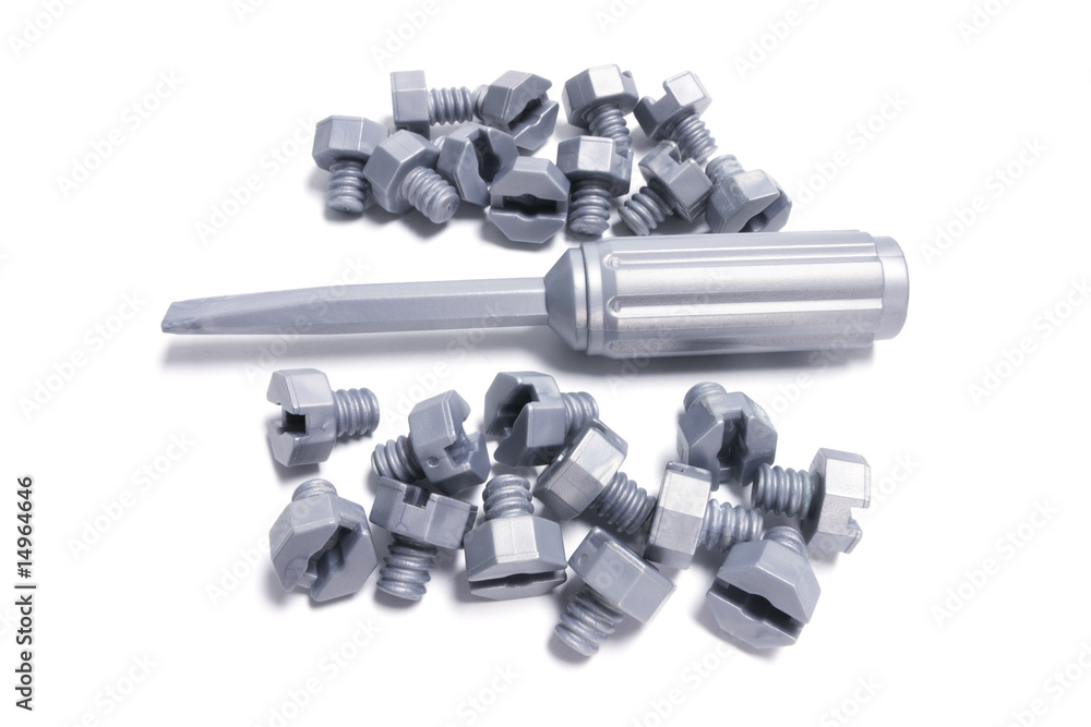 Toy Screwdriver with Nuts and Bolts Toy Screwdriver with Nuts and Bolts